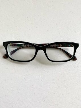 Coach HC6174 5002 Black Rectangular Glasses